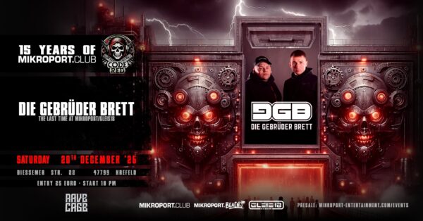 20-12-25 - 15 Years Mikroport.Club x Code  red - EARLY BIRD TICKET