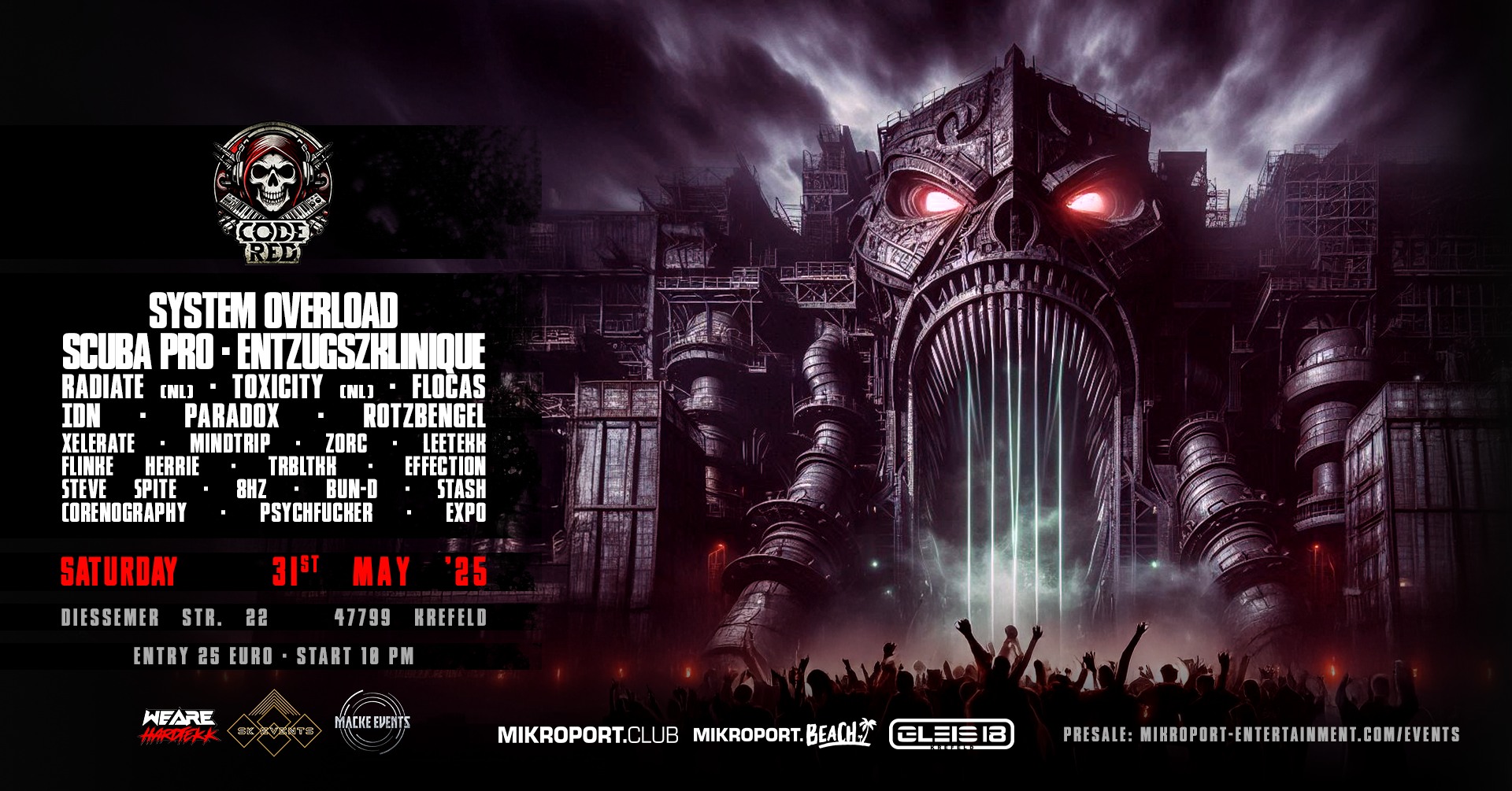 31.05.25 – Code Red – hardtekk x hardcore x Early