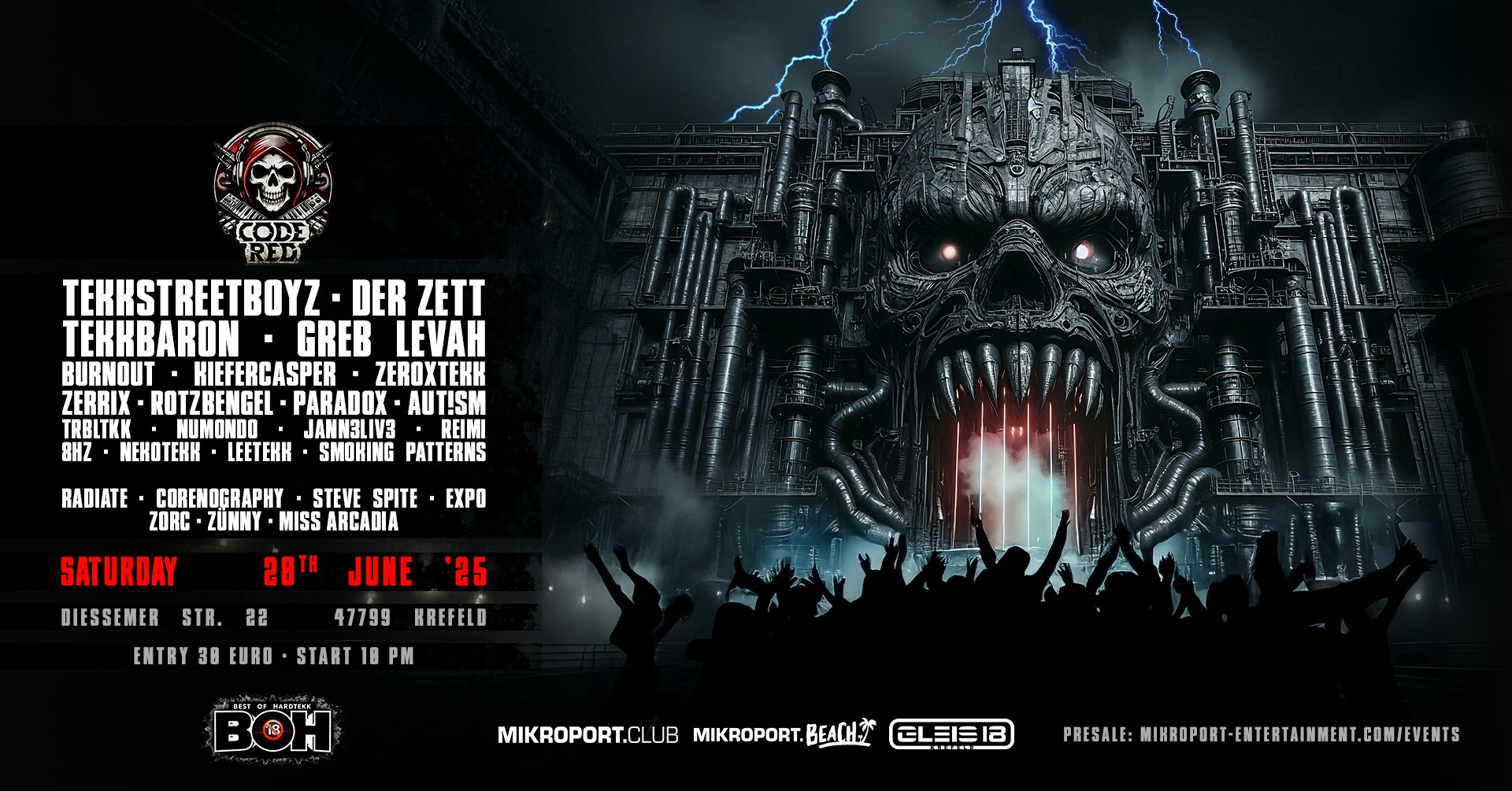 28.06.25 Code Red – Hardtekk x hardteKK  x Early hardcore