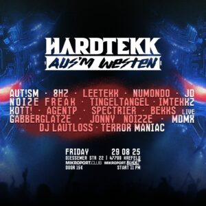 29.08.25 - Hardtekk aus´Westen - Ticket