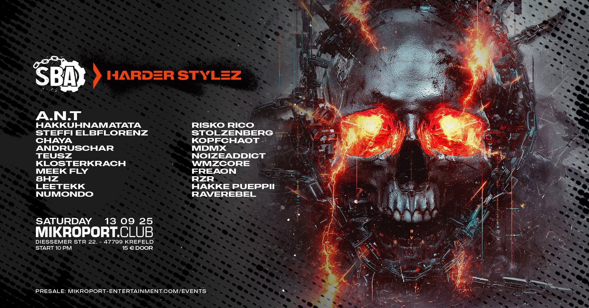 13.09.25 – SBA – Hardtechno x Harder Stylez – Club + Open Air