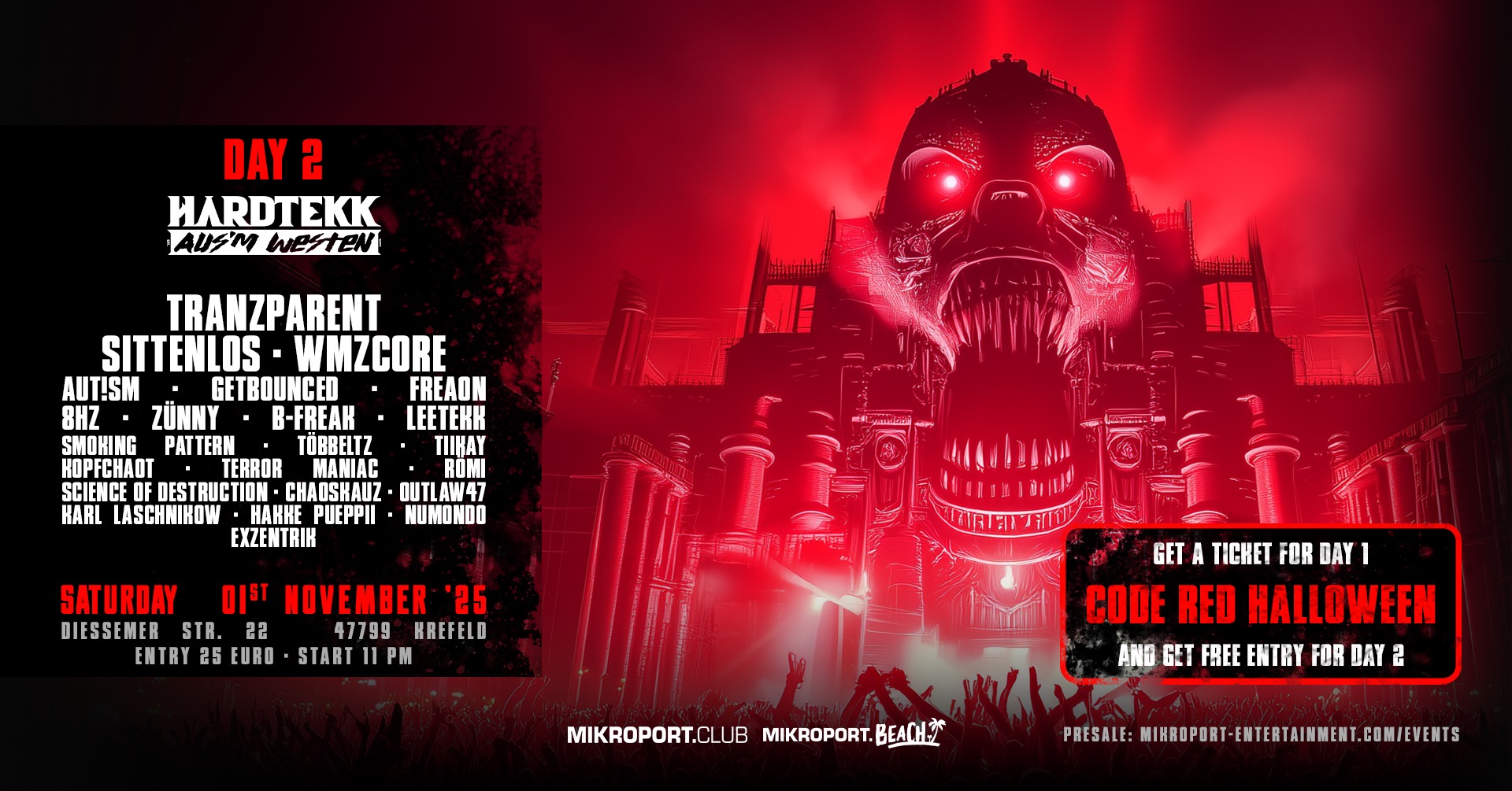 01.11.25 – CODE RED – HALLOWEEN FESTiVAL  –  DAY 2