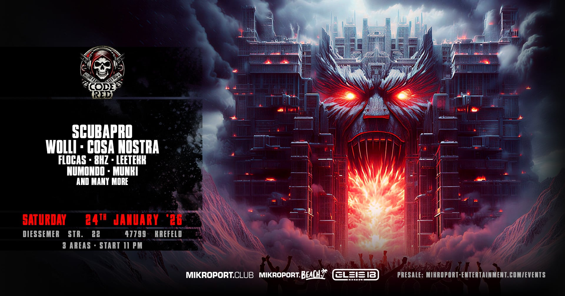 24.01.26 – CODE  ReD CODE RED: HARDTEKK x UPTEMPO x EARLY HARDCORE