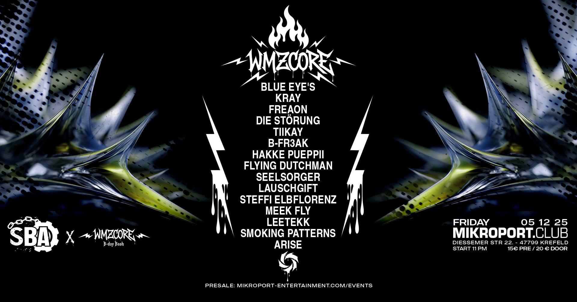 05.12.25 – SBA: Hard Techno X Harder Styles ➢ WmZCore’s B-Day Bang