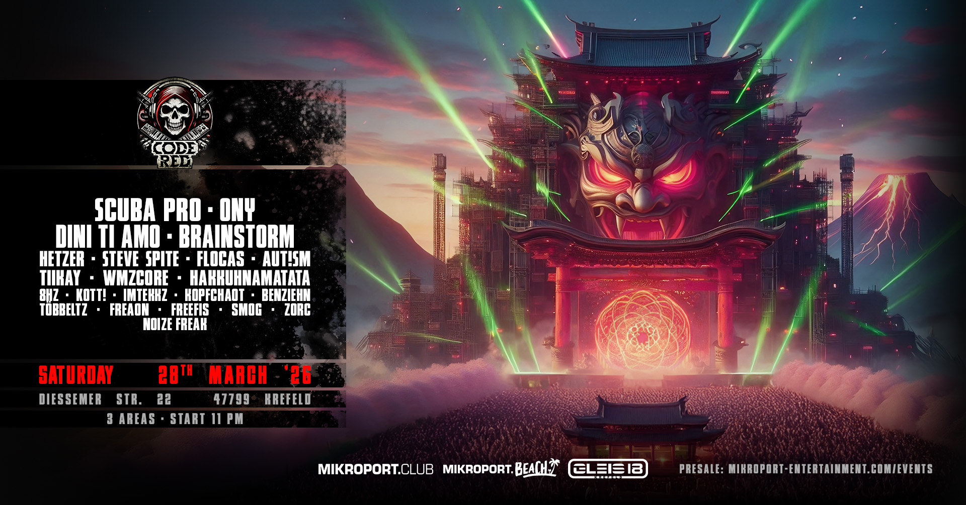 28.03.26 – CODE  RED XXL w. SCUBA PRO , ONY, Dini Ti Amo