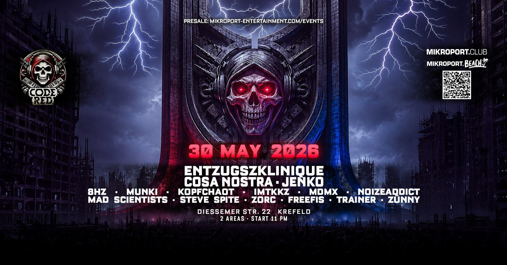 30.05.26 – Code Red – Hardtekk x Early Hardcore Classics // Club + Open Air