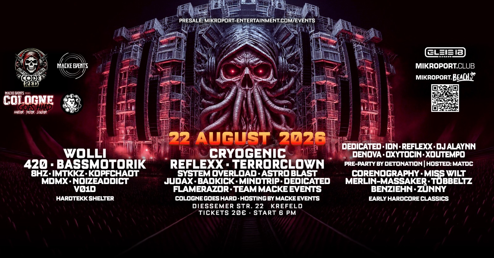 22.08.26 – CODE RED x MACKE EVENTS COLOGNE – 3 Areas