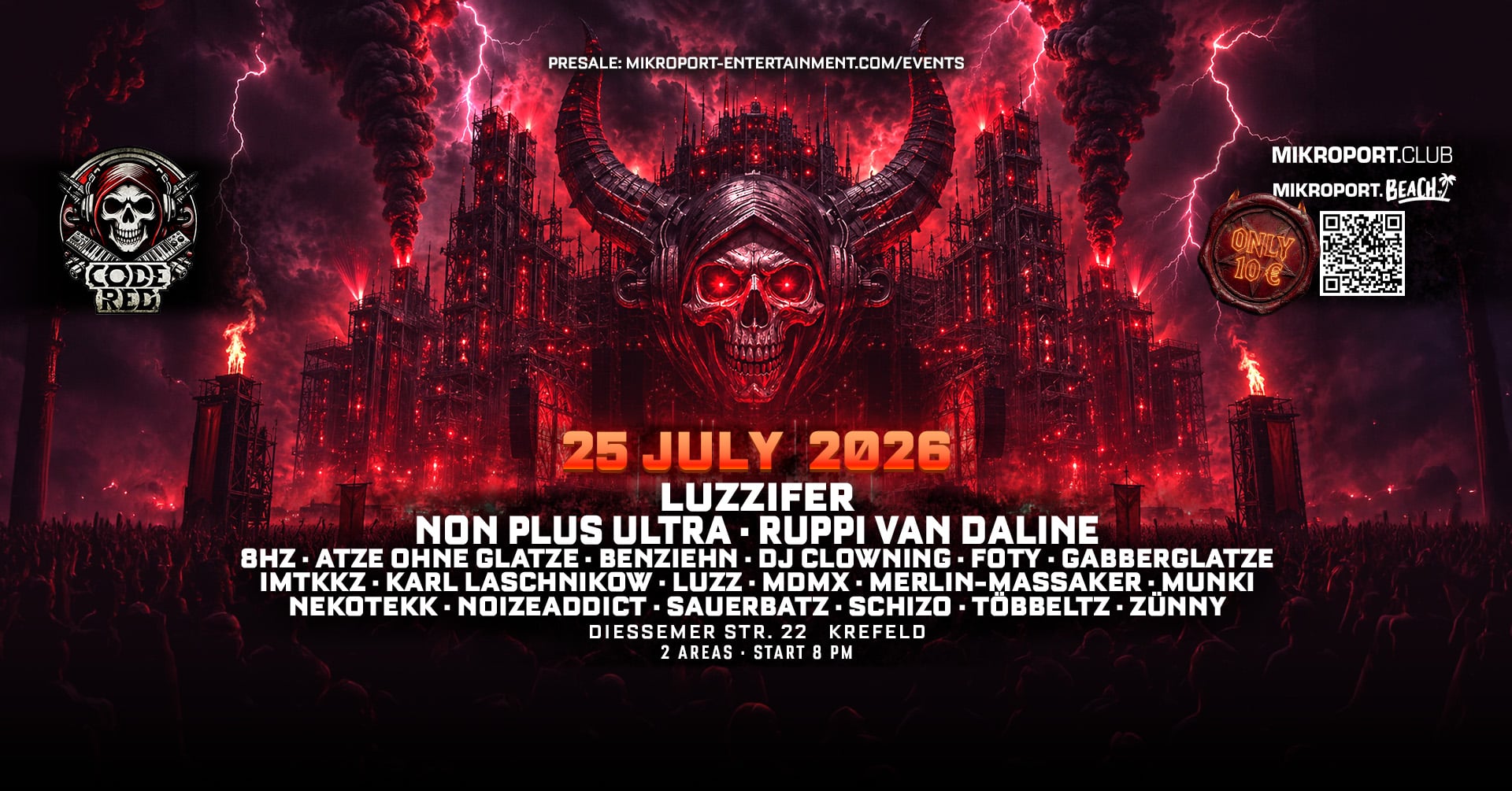 25.07.26 – CODE RED x EARLY HARDCORE CLASSICS – Ticket