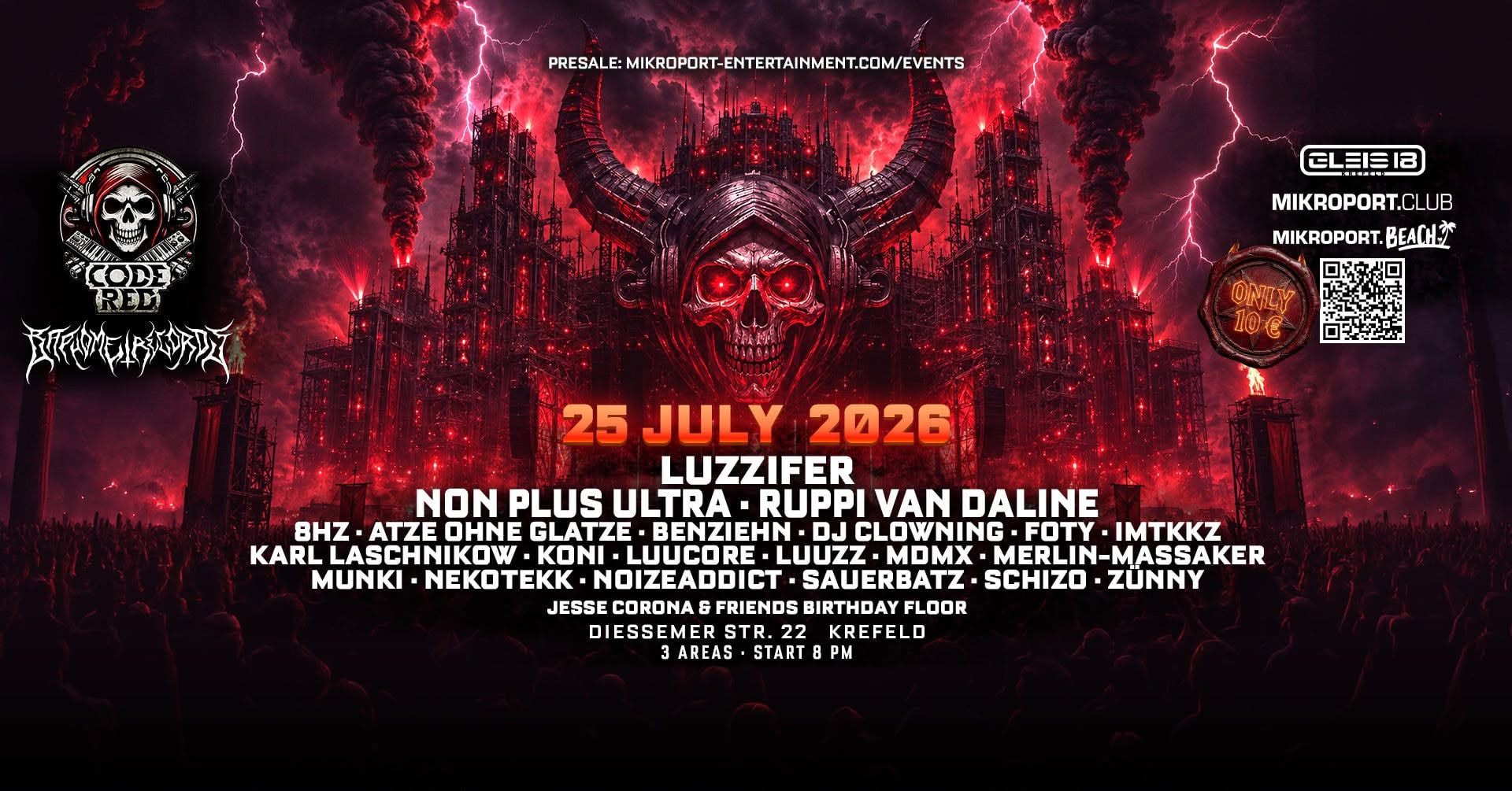 25.07.26 – CODE RED – HARDTEKK X HARDCORE