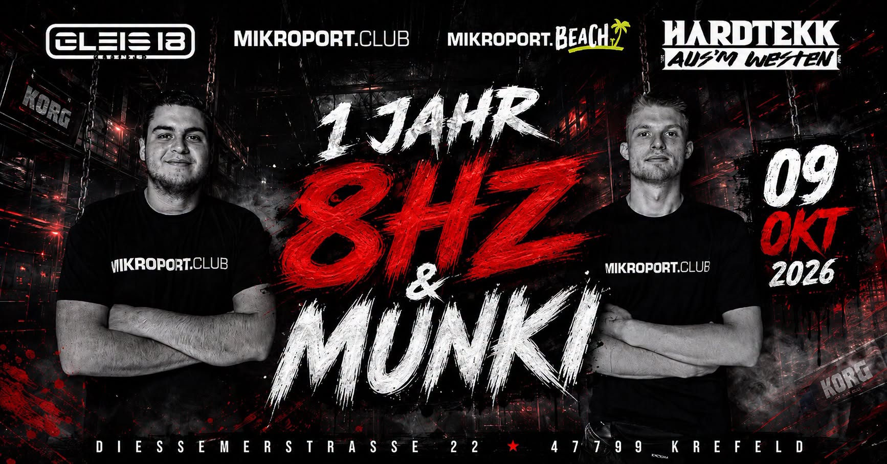 09.10.26 – Hardtekk aus’m Westen feat 1 Jahr 8Hz & Munki
